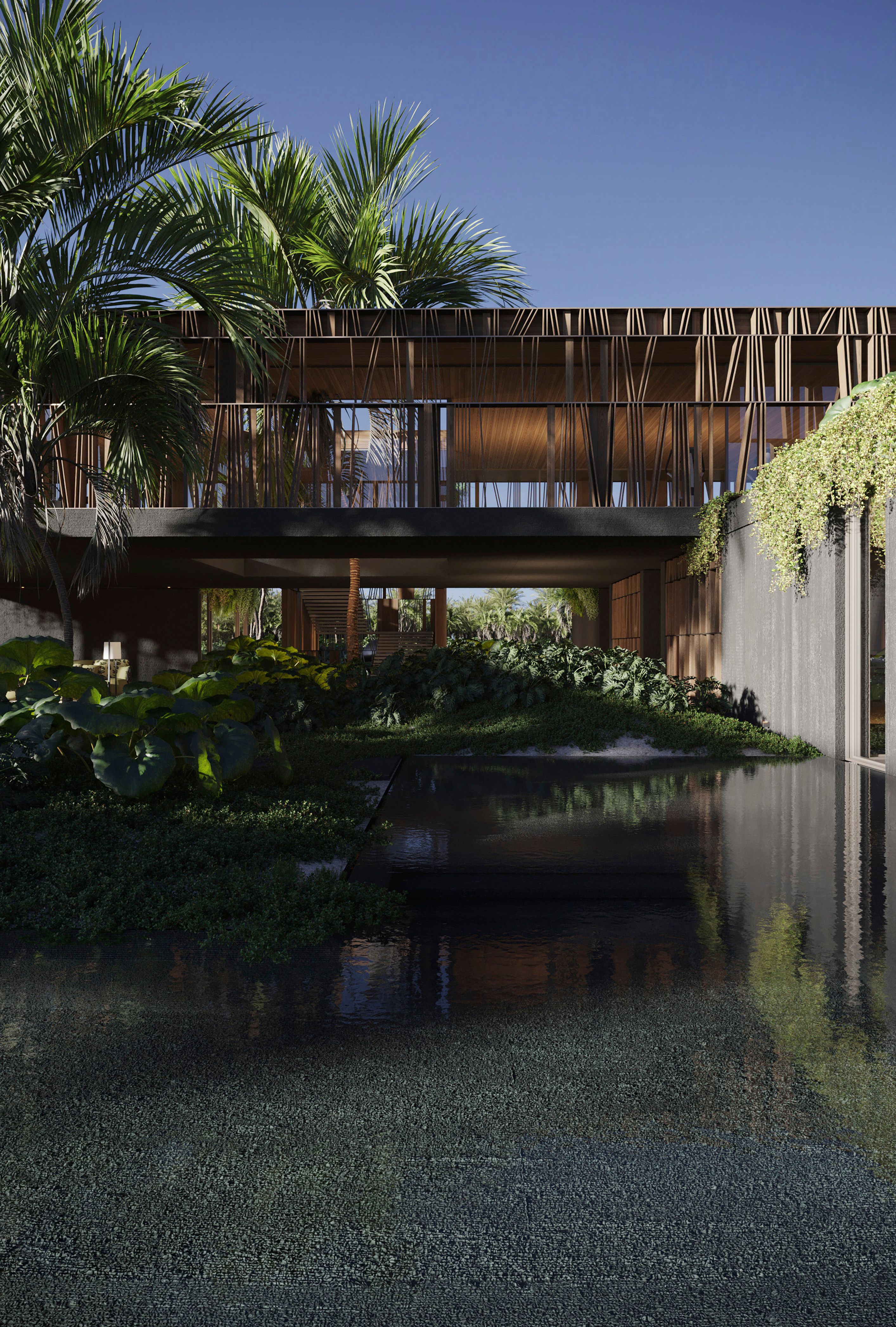 Project Palmscape Spa is conceived as an intimate refuge on the coast — a sanctuary where daily routines fade away, replaced by tranquility, recreation, and the freedom to balance leisure with sport.